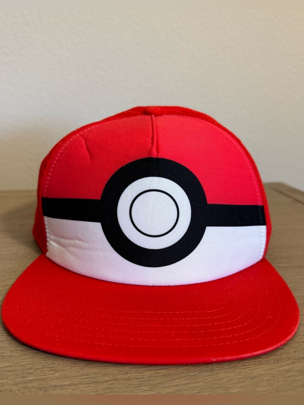 Pokemon Pokeball Youth OSFM Snapback Hat Red White Black